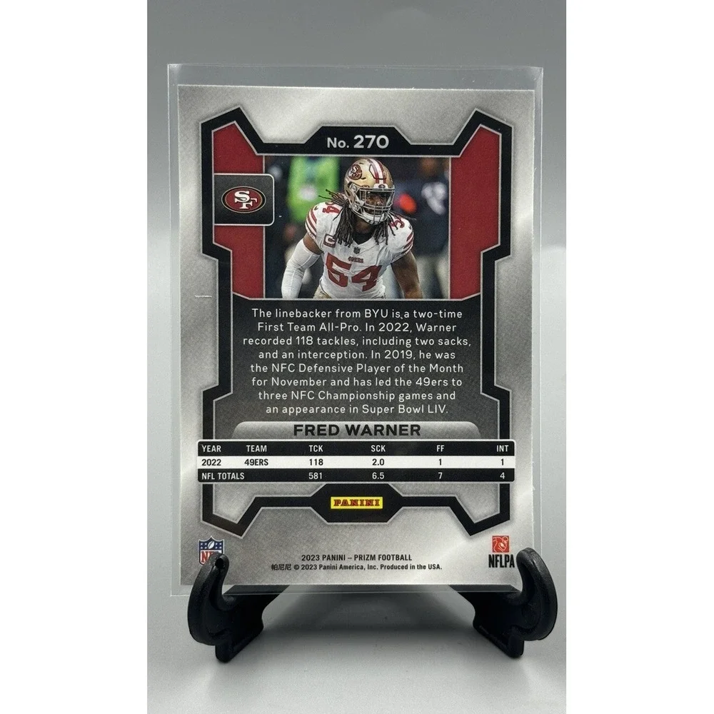 2023 Panini Prizm Football‎ #270 Fred Warner SF 49ers